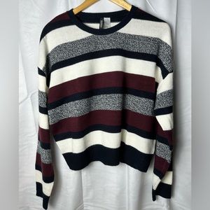 H&M Divided Striped Sweater Size M